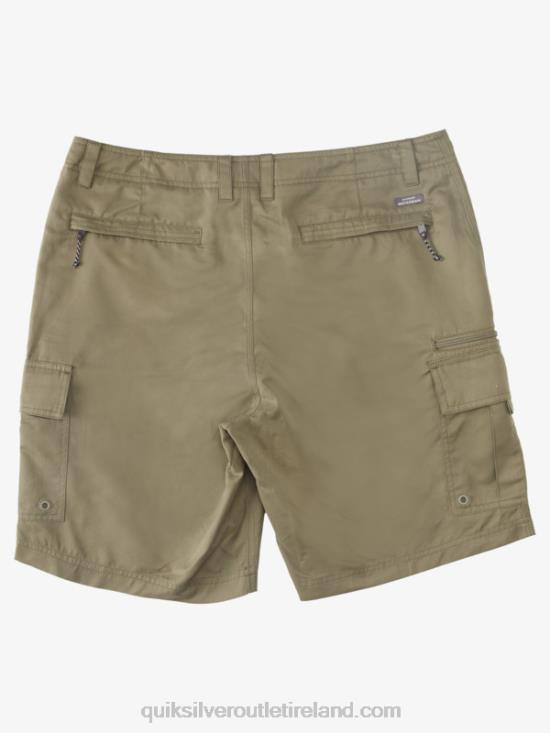Men Quiksilver Waterman Maldive Atoll Cargo 20 Shorts N02TD787 dusty olive