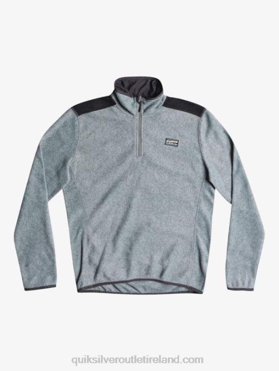 Men Quiksilver Aker Quarter Fleece Sweater N02TD1879 heather grey
