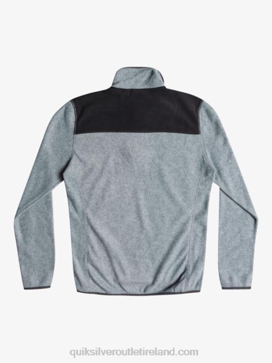 Men Quiksilver Aker Quarter Fleece Sweater N02TD1879 heather grey
