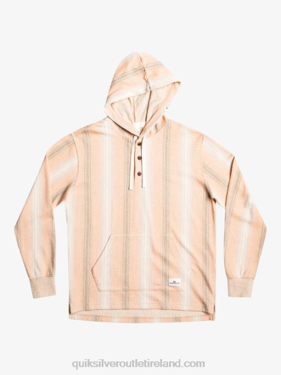 Men Quiksilver Baja Henley Hoodie N02TD1097 praline baja stripe