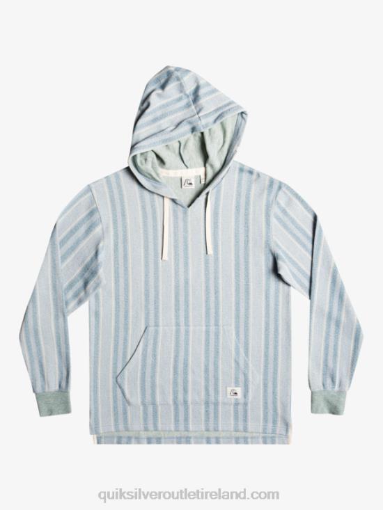 Men Quiksilver Baja Hoodie N02TD1545 provencial blue baja vert