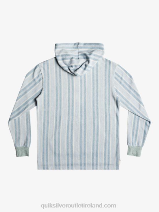 Men Quiksilver Baja Hoodie N02TD1545 provencial blue baja vert