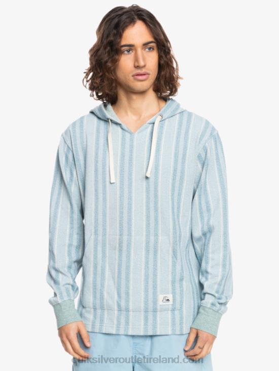 Men Quiksilver Baja Hoodie N02TD1545 provencial blue baja vert