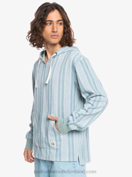 Men Quiksilver Baja Hoodie N02TD1545 provencial blue baja vert