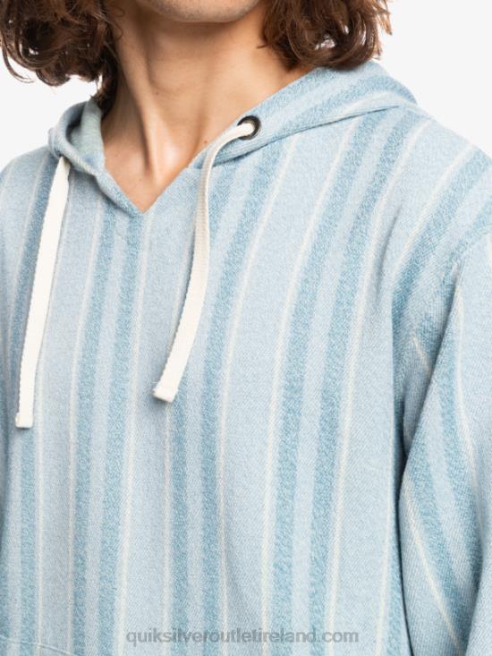 Men Quiksilver Baja Hoodie N02TD1545 provencial blue baja vert