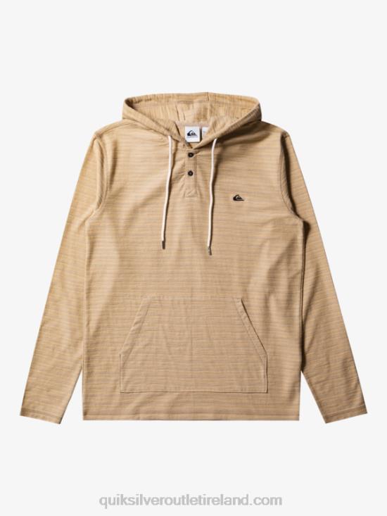 Men Quiksilver Carlton Hoodie N02TD744 carlton taos taupe stripe