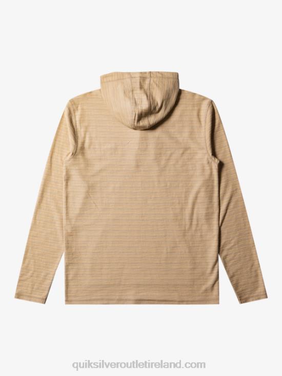 Men Quiksilver Carlton Hoodie N02TD744 carlton taos taupe stripe