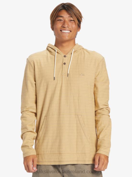 Men Quiksilver Carlton Hoodie N02TD744 carlton taos taupe stripe
