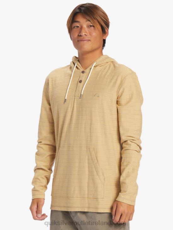 Men Quiksilver Carlton Hoodie N02TD744 carlton taos taupe stripe