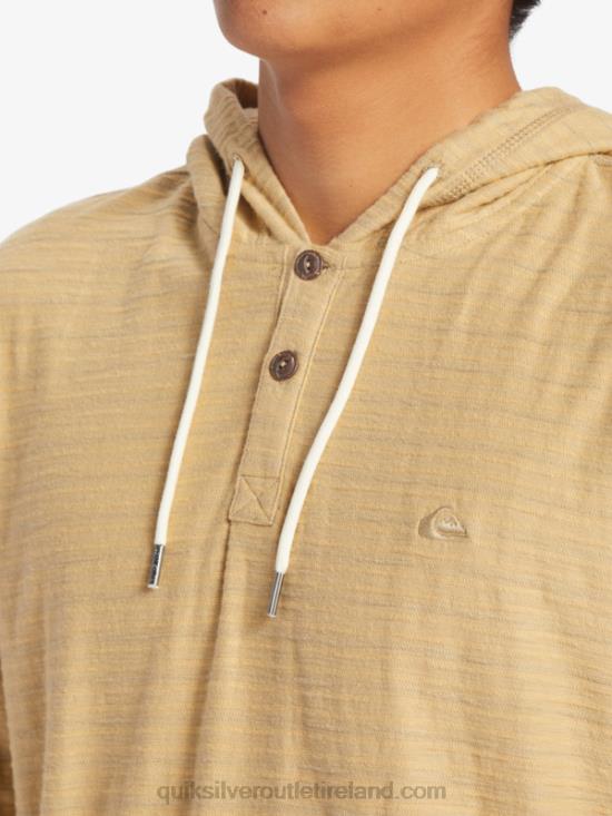 Men Quiksilver Carlton Hoodie N02TD744 carlton taos taupe stripe