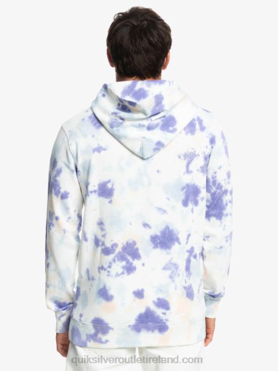 Men Quiksilver Cloudy Tie-Dye Hoodie N02TD1502 peach whip cloudy tie dye