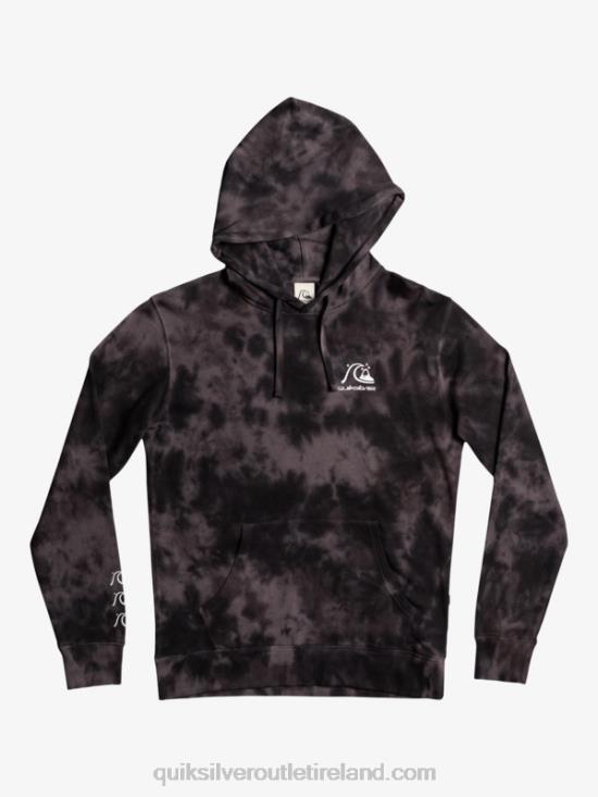 Men Quiksilver Cloudy Tie-Dye Hoodie N02TD1503 black cloudy tie dye