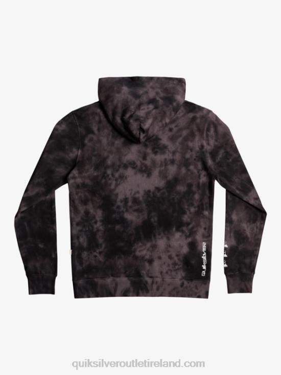 Men Quiksilver Cloudy Tie-Dye Hoodie N02TD1503 black cloudy tie dye