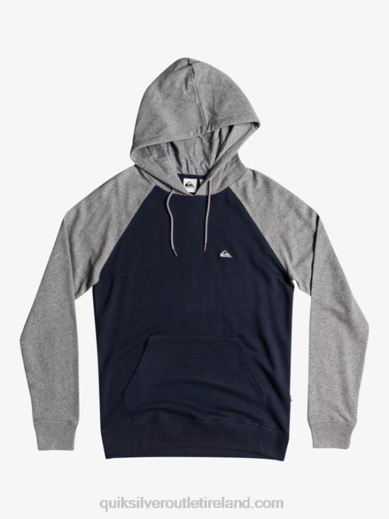 Men Quiksilver Essentials Zip Up Hoodie N02TD1514 light grey heather/black