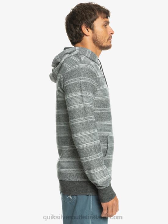 Men Quiksilver Great Otway Hoodie N02TD580 black otway stripe