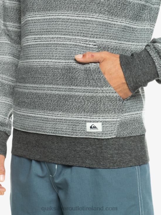 Men Quiksilver Great Otway Hoodie N02TD580 black otway stripe