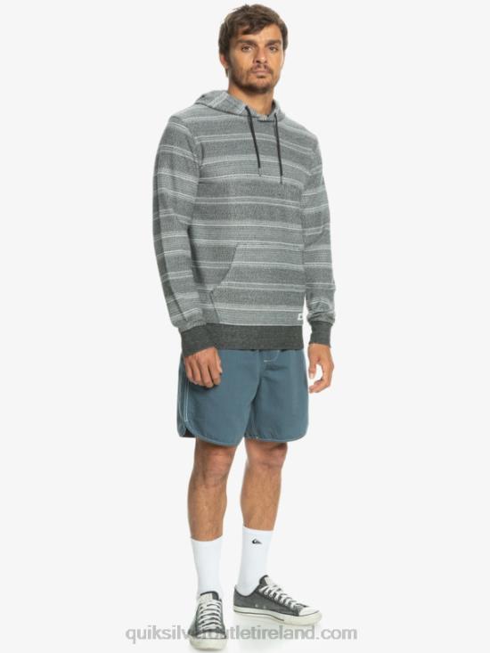 Men Quiksilver Great Otway Hoodie N02TD580 black otway stripe