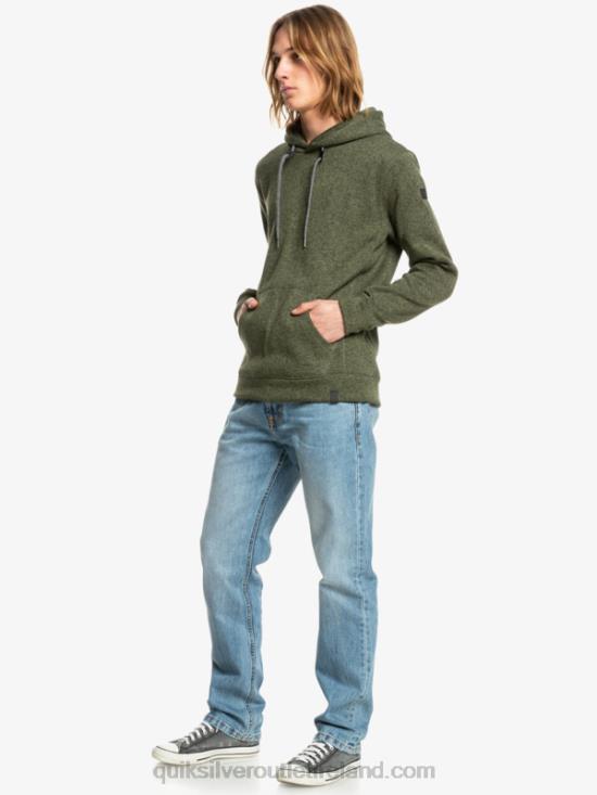 Men Quiksilver Keller Hoodie N02TD1713 four leaf clover
