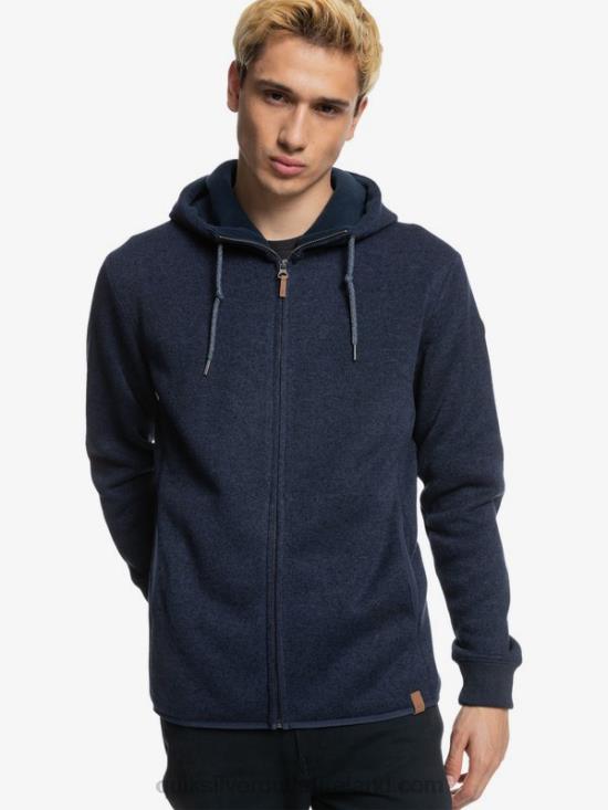 Men Quiksilver Keller Zip-Up Hoodie N02TD1478 parisian night