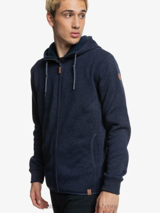 Men Quiksilver Keller Zip-Up Hoodie N02TD1478 parisian night