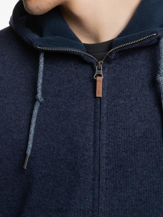 Men Quiksilver Keller Zip-Up Hoodie N02TD1478 parisian night