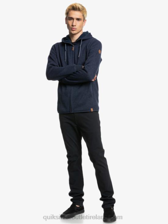 Men Quiksilver Keller Zip-Up Hoodie N02TD1478 parisian night