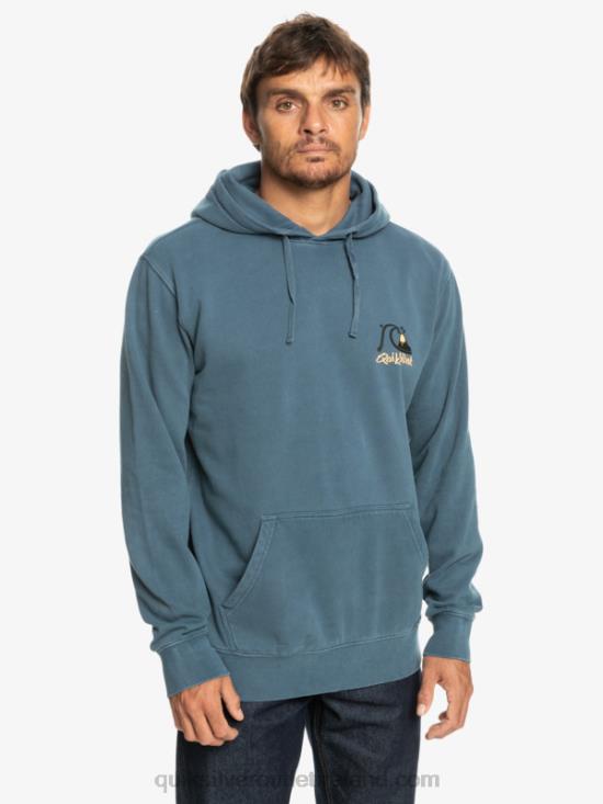 Men Quiksilver Neon Slab Hoodie N02TD1355 bering sea