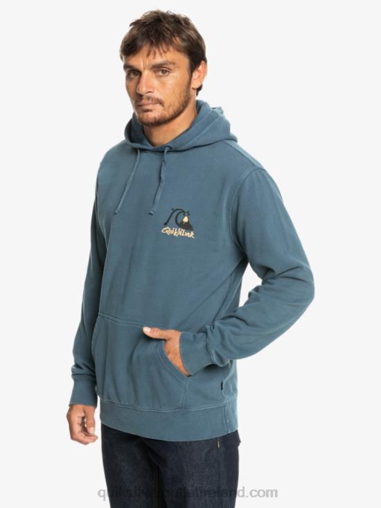 Men Quiksilver Neon Slab Hoodie N02TD1355 bering sea