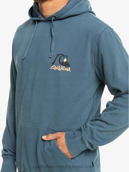 Men Quiksilver Neon Slab Hoodie N02TD1355 bering sea