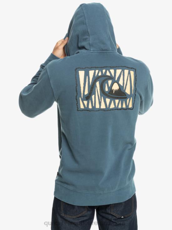 Men Quiksilver Neon Slab Hoodie N02TD1355 bering sea