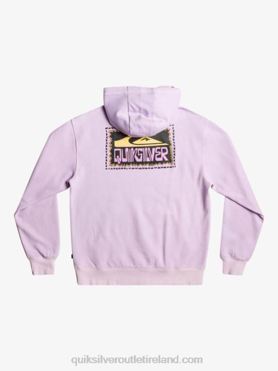 Men Quiksilver Neon Slab Hoodie N02TD1356 pastel lilac