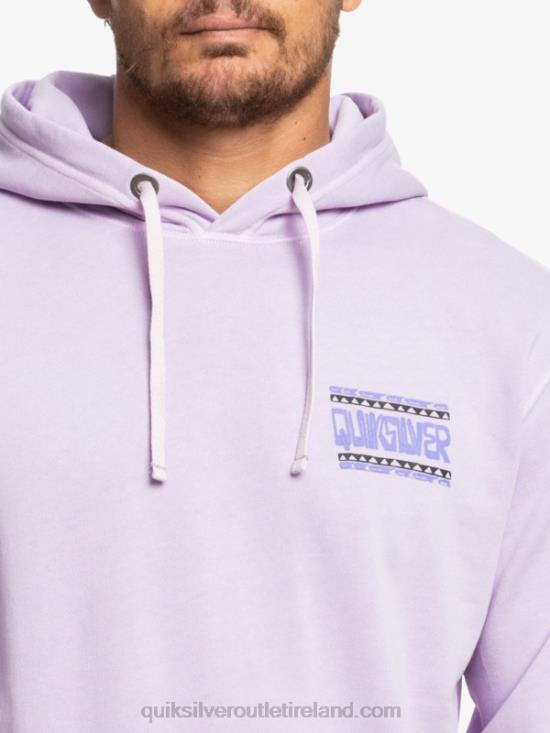 Men Quiksilver Neon Slab Hoodie N02TD1356 pastel lilac