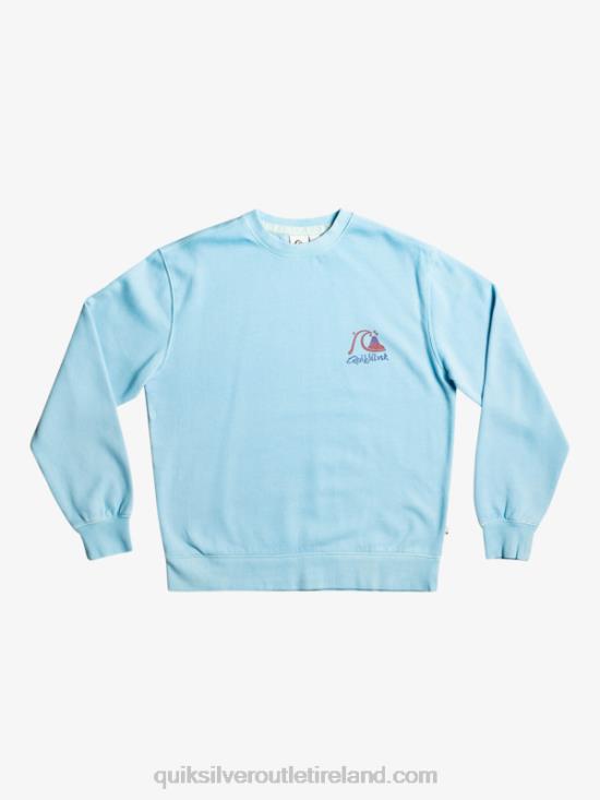 Men Quiksilver Neon Slab Sweatshirt N02TD1057 sky blue