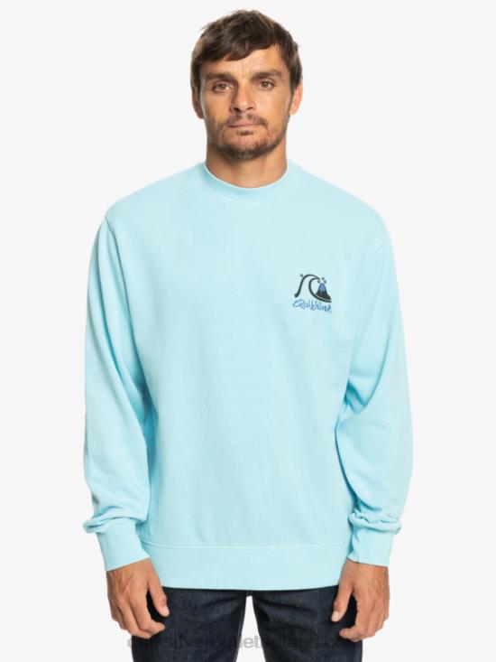 Men Quiksilver Neon Slab Sweatshirt N02TD1057 sky blue
