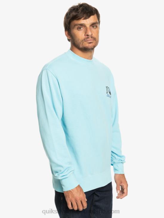 Men Quiksilver Neon Slab Sweatshirt N02TD1057 sky blue