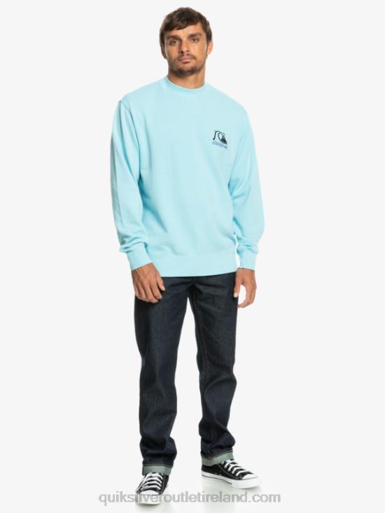 Men Quiksilver Neon Slab Sweatshirt N02TD1057 sky blue