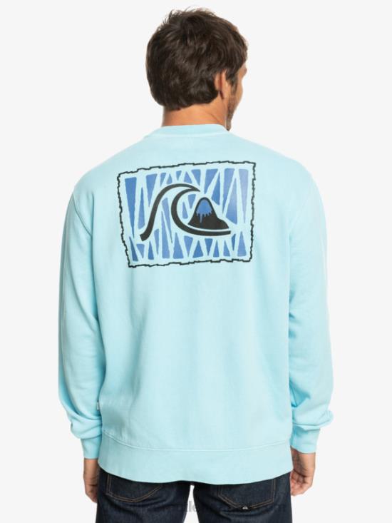 Men Quiksilver Neon Slab Sweatshirt N02TD1057 sky blue