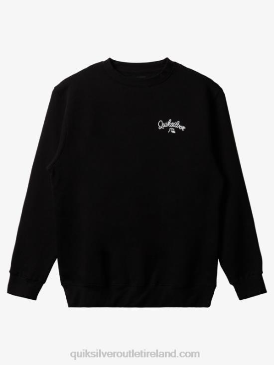 Men Quiksilver New Estate Crewneck Sweatshirt N02TD1802 black