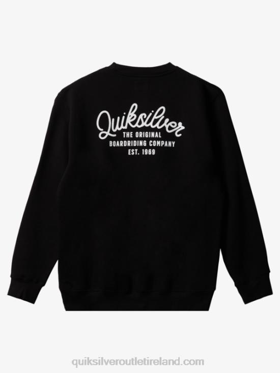 Men Quiksilver New Estate Crewneck Sweatshirt N02TD1802 black