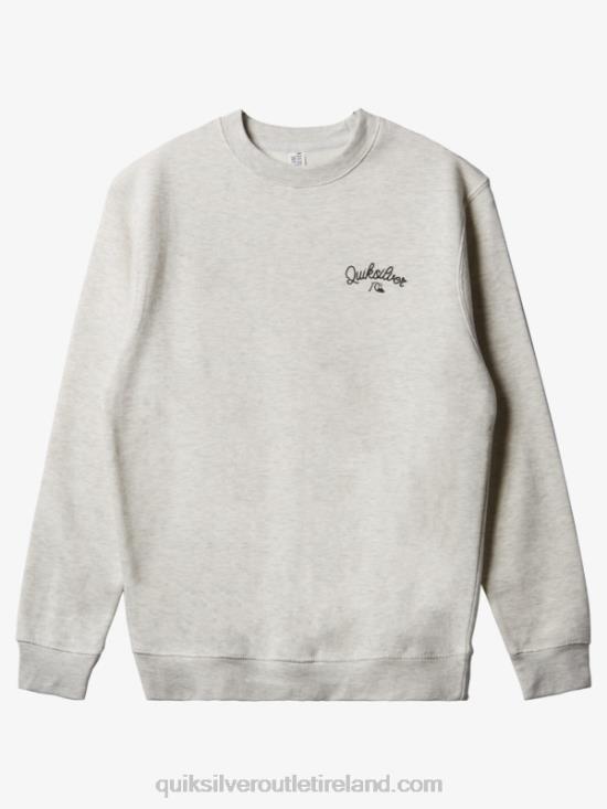 Men Quiksilver New Estate Crewneck Sweatshirt N02TD1803 oatmeal heather
