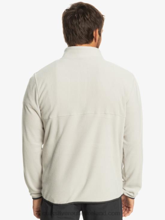 Men Quiksilver No Destination Snap Fleece Pullover N02TD1039 gray violet