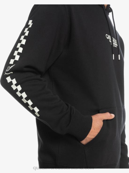 Men Quiksilver Omni Check Hoodie N02TD1486 black