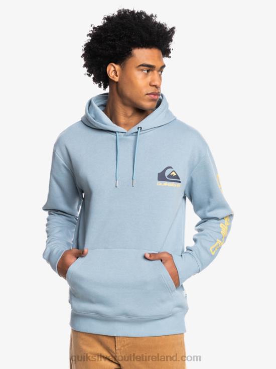 Men Quiksilver Omni Logo Hood Fleece Top N02TD1090 black