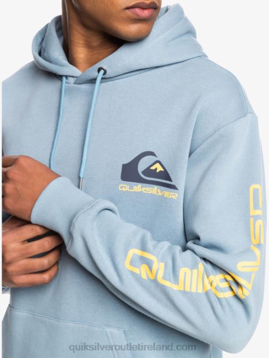 Men Quiksilver Omni Logo Hood Fleece Top N02TD1090 black