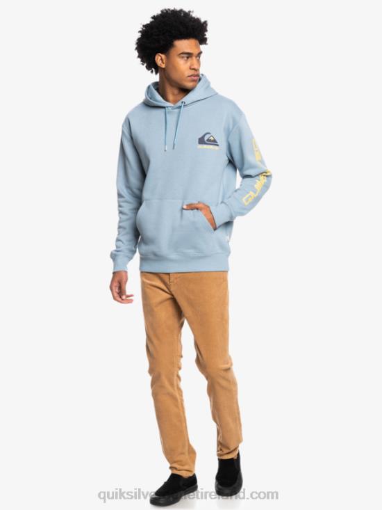 Men Quiksilver Omni Logo Hood Fleece Top N02TD1090 black