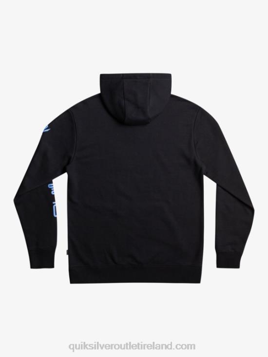 Men Quiksilver Omni Logo Hood Fleece Top Pullover N02TD1032 black