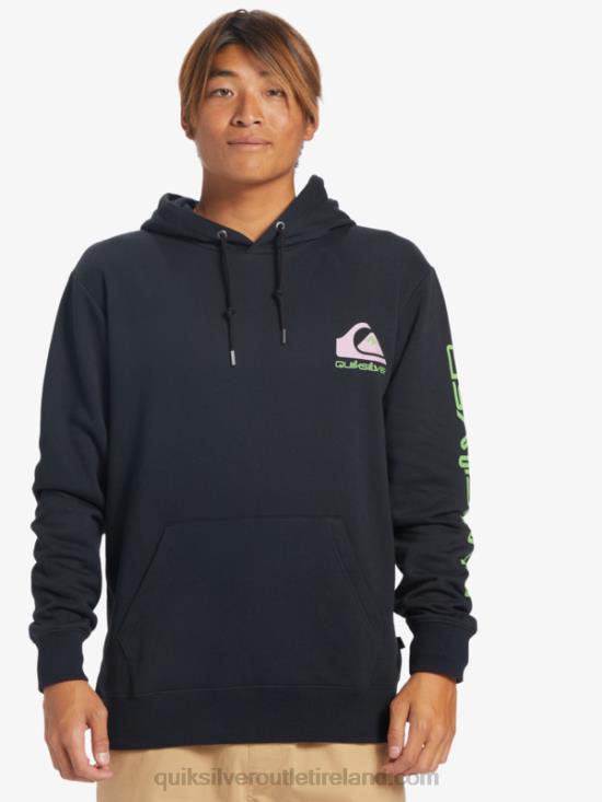 Men Quiksilver Omni Logo Hoodie N02TD641 black