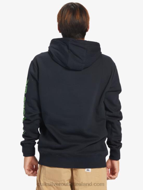 Men Quiksilver Omni Logo Hoodie N02TD641 black