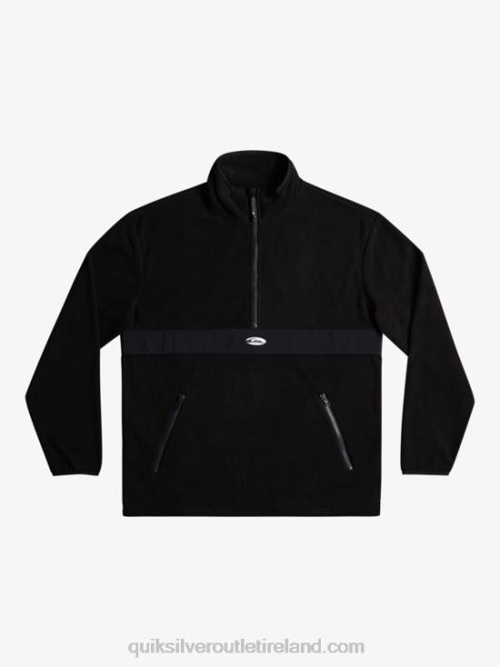 Men Quiksilver Saturn Half Zip Fleece N02TD1561 black