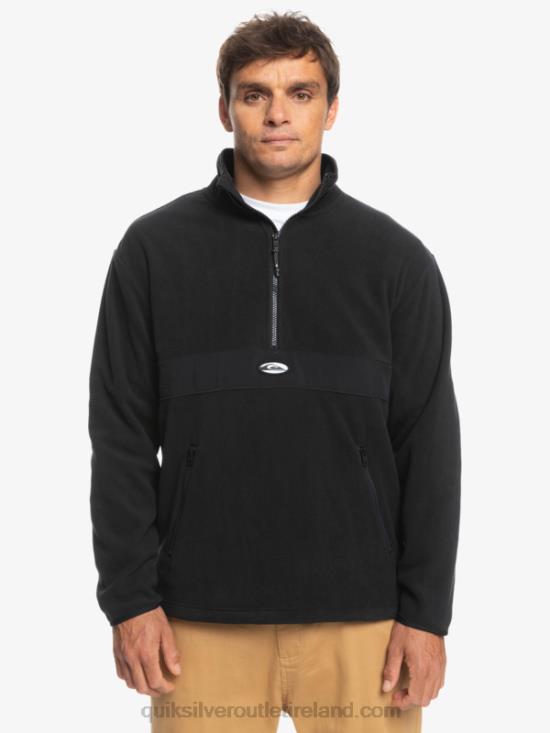 Men Quiksilver Saturn Half Zip Fleece N02TD1561 black